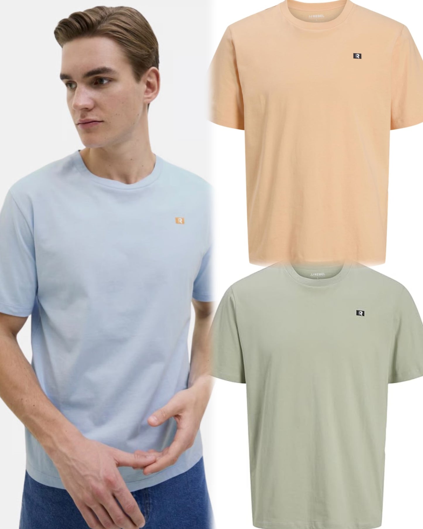 Pack 3 Tshirt JJ Rebel Jrebflag