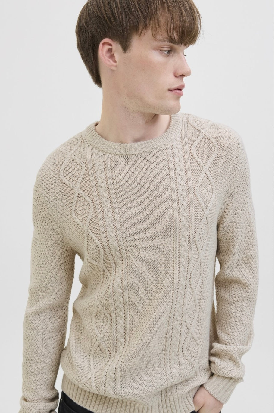 Sweater JJ REBEL Knit Beige