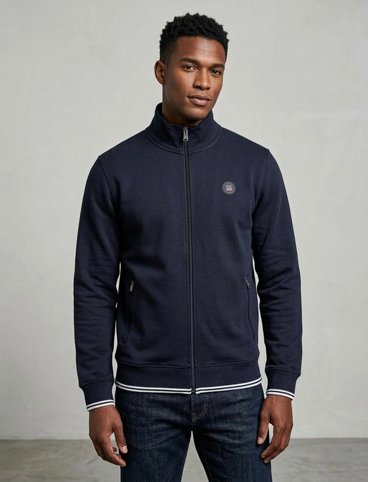 Sweater Zip Vinson Blue
