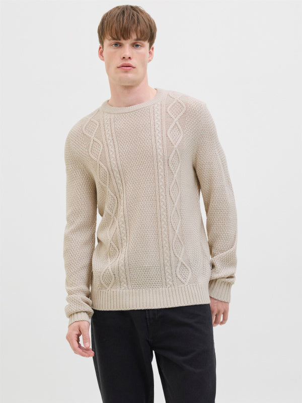 Sweater JJ REBEL Knit Beige