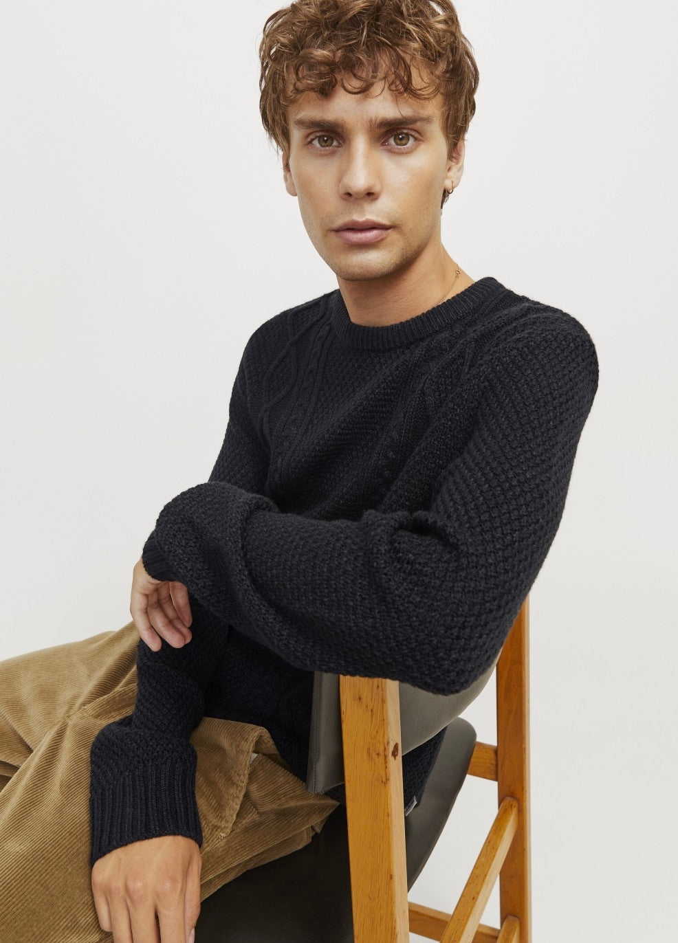 Sweater JJ REBEL Knit Black