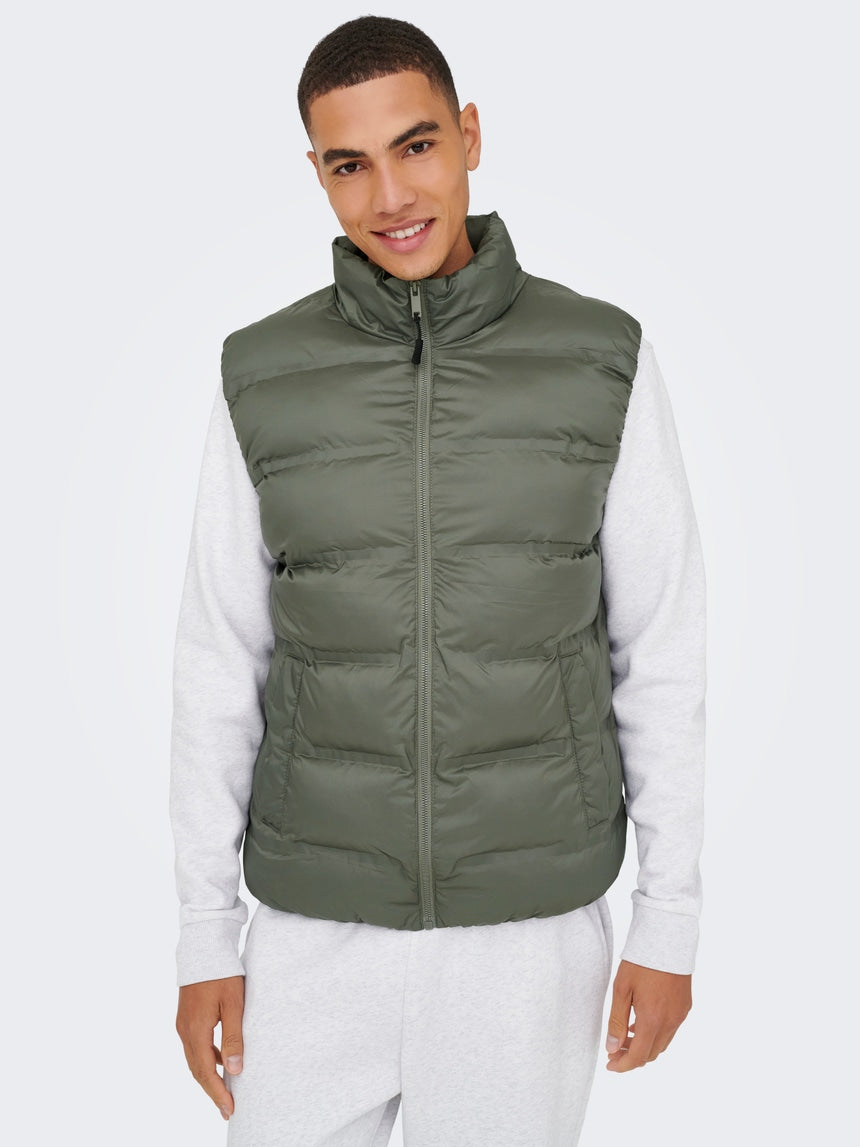 Gilet Only&Sons Green