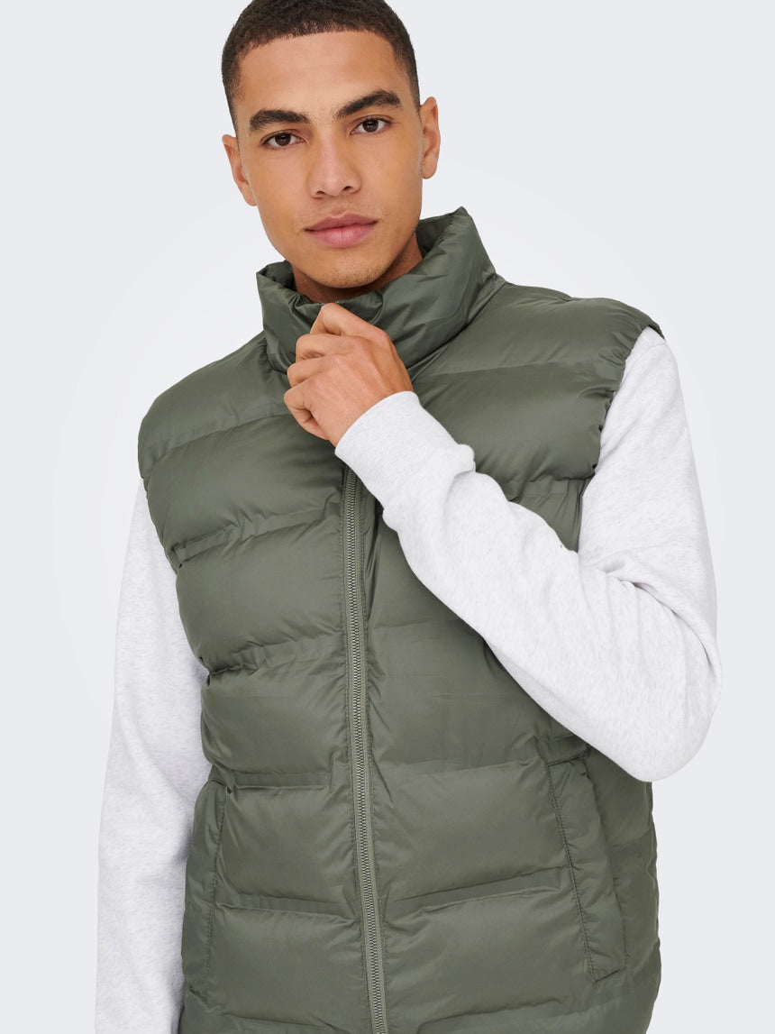 Gilet Only&Sons Green