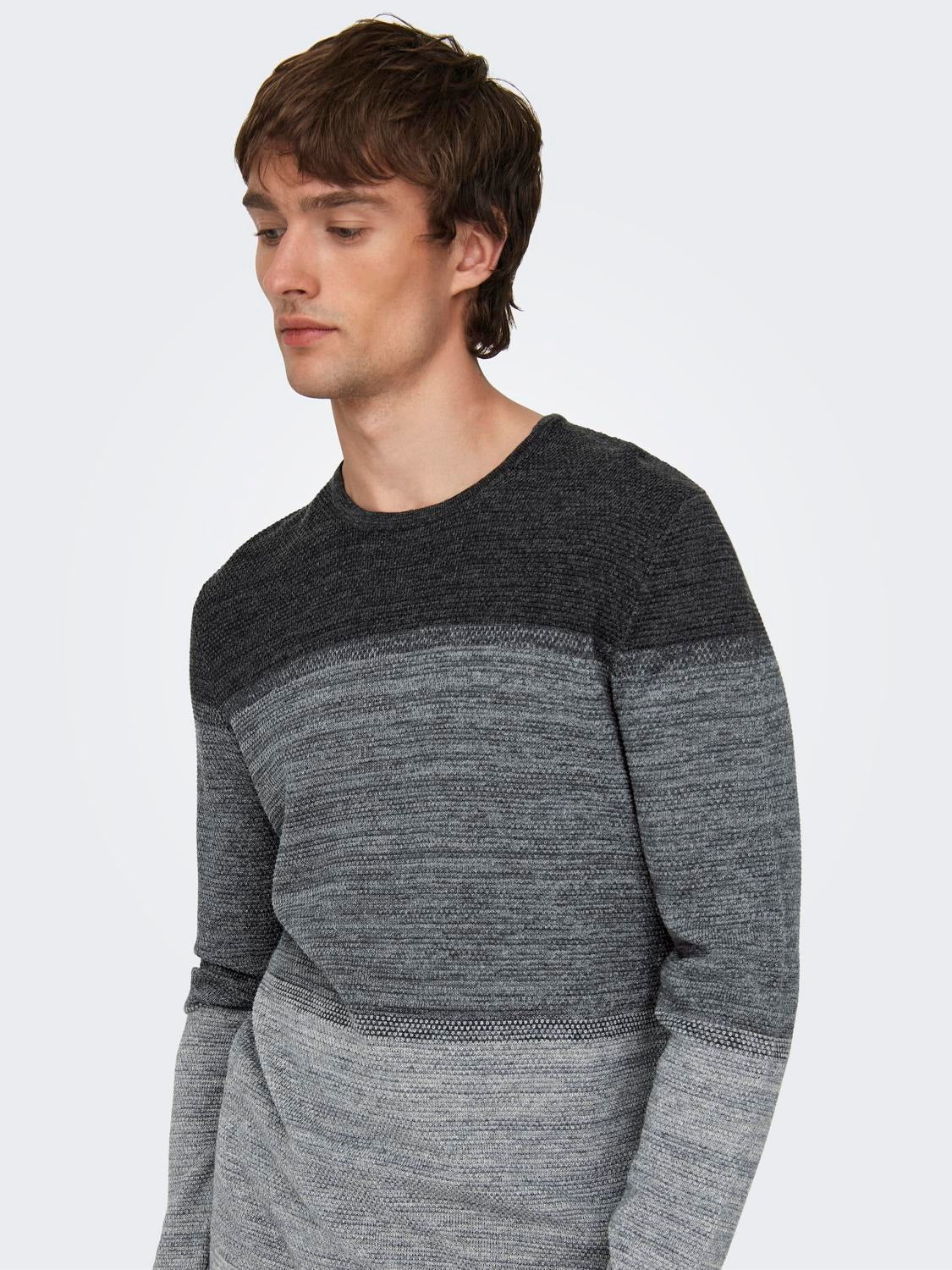 Sweater Only&Sons Knit Grey