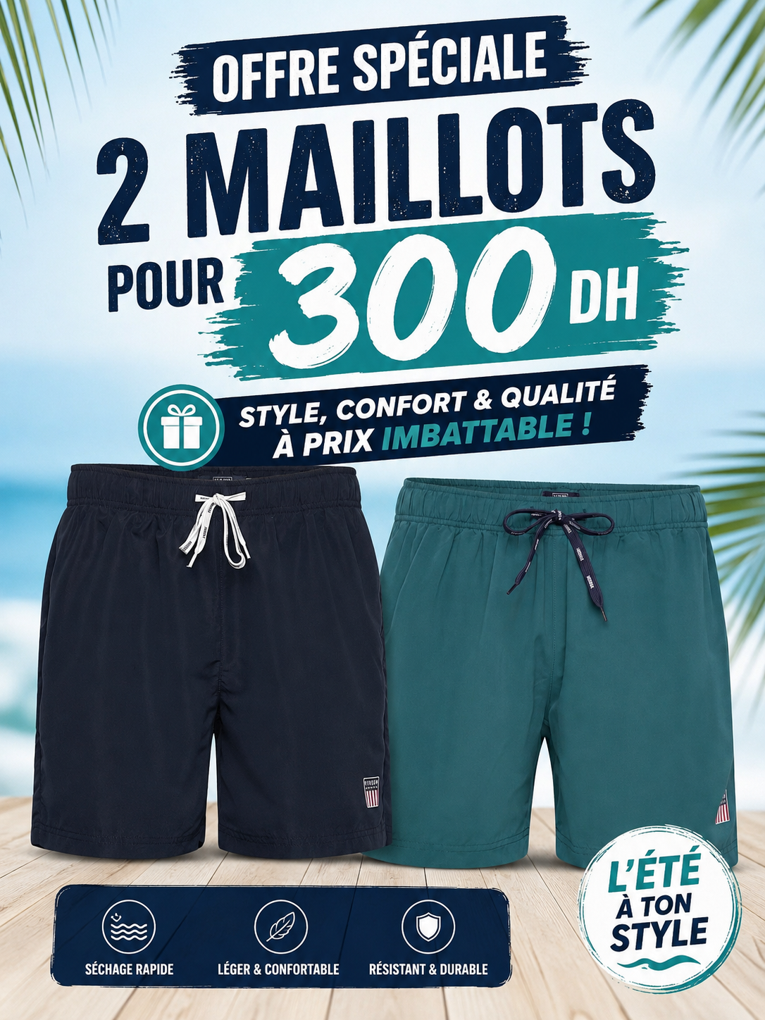 Pack 2 Maillots Vinson