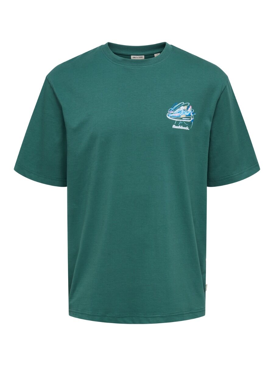 Tshirt Only&Sons Oversize Green Flashback