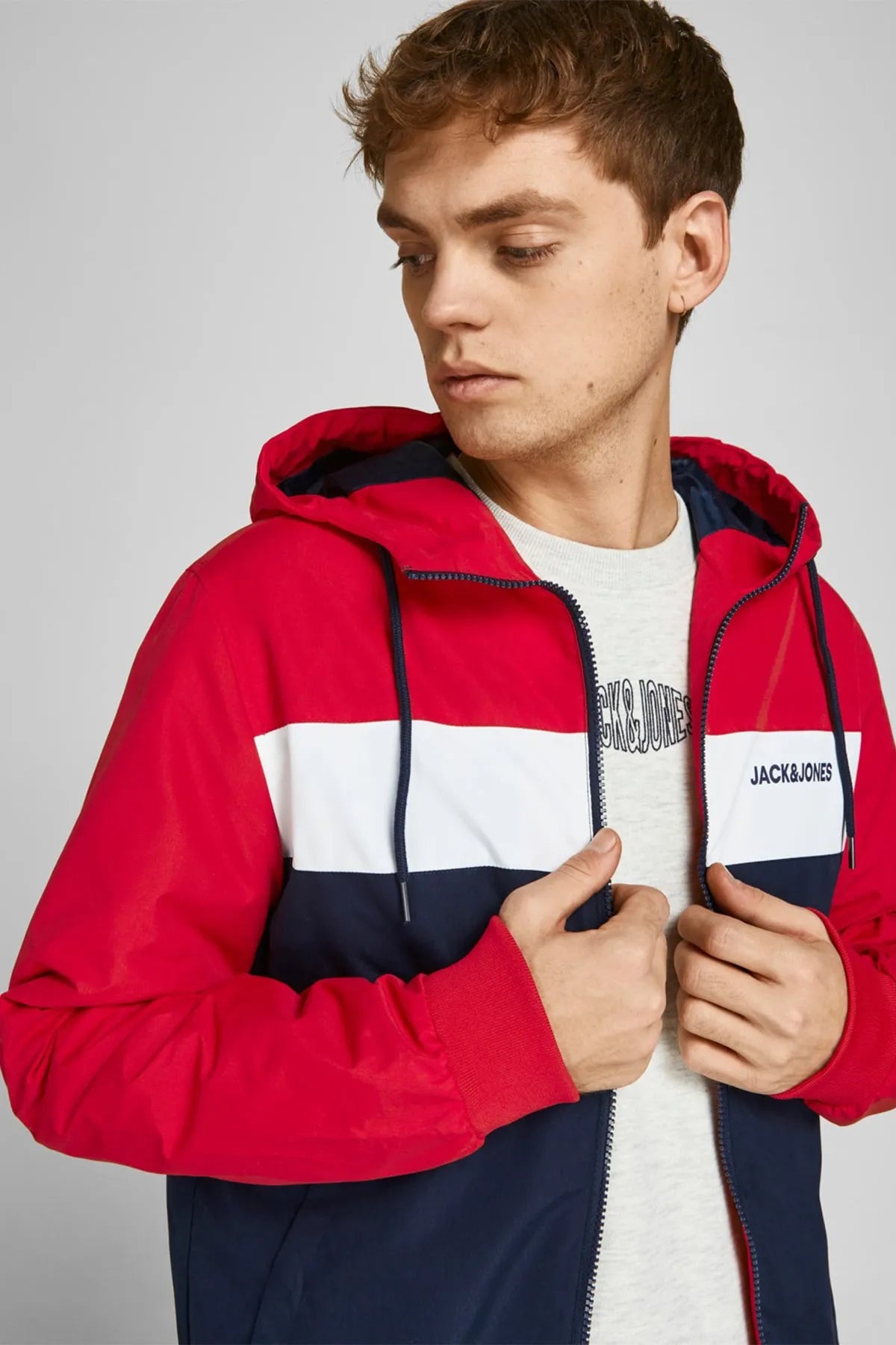 Jacket Jack&Jones Impermeable Red
