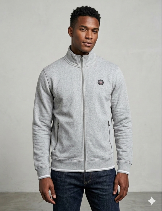 Sweater Zip Vinson Grey
